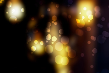 Abstract bokeh lights background.Blur wall.
