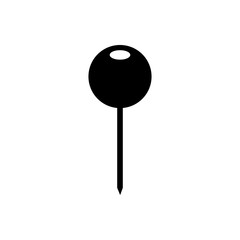 Pin geo tag outline icon. Symbol, logo illustration for mobile concept and web design.