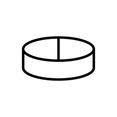 Pill outline icon. Symbol, logo illustration for mobile concept and web design.