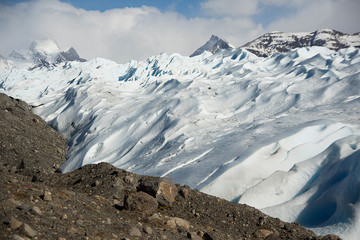Seracs in Perito Moreno Glaciaer in Argentinian patagonia