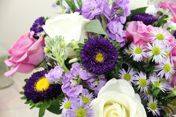 purple flower bouquet
