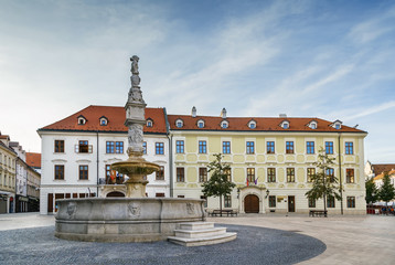 Fototapeta premium Main Square, Bratislava, Slovakia