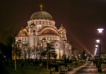St. Sava cathedral in Belgrade - obrazy, fototapety, plakaty