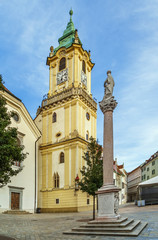 Fototapeta na wymiar Old Town Hall, Bratislava, Slovakia