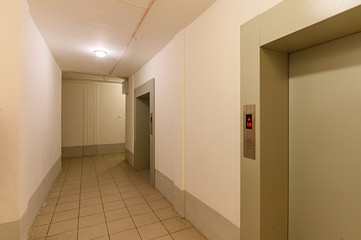 Russia, Moscow- October 10, 2019: interior room apartment modern public place, staircase