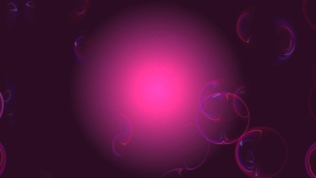 Transparent soap bubbles on a pink colored background in 4k resolution.