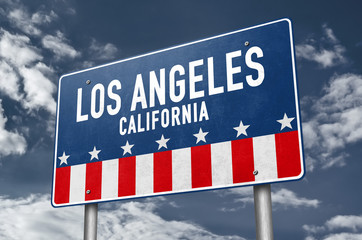 Los Angeles - road sign information