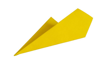 Yellow paper plane