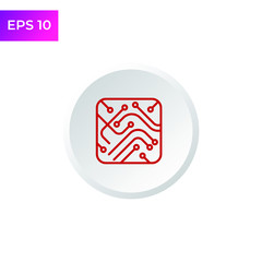 Circuit Board icon template color editable. Technology scheme symbol logo vector sign isolated on white background illustration for graphic and web design.