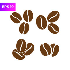 Coffee Bean icon template color editable. Caffeine icons. Coffee Beans symbol logo vector sign isolated on white background illustration for graphic and web design.