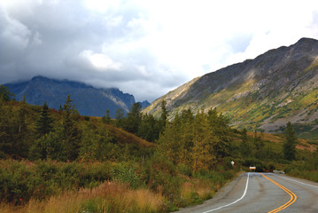 Landscape along the Alaska highways