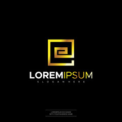 Initial Letter EE Logo Concept for Business Company
