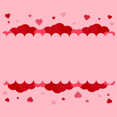 This is cute Valentine’s Day background.  Cute vector card. Could be used for Valentine’s Day, Women’s Day, Mother’s Day.