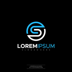 Initial Letter S Logo Concept for Business Company