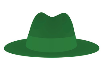 Green hat band. vector illustration