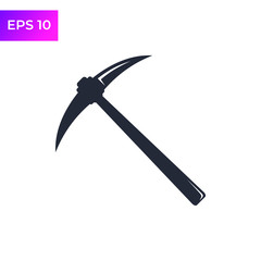 Pickaxe icon template color editable. Pickaxe symbol logo vector sign isolated on white background illustration for graphic and web design.