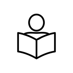 newspaper icon vector. Thin line sign. Isolated contour symbol illustration