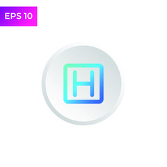 Helipad icon template color editable. Point of heliport symbol logo vector sign isolated on white background illustration for graphic and web design.