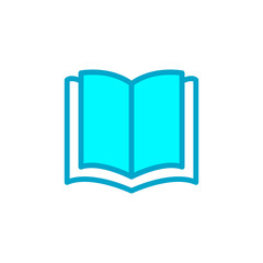 Open book icon vector design template
