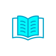 Open book icon vector design template