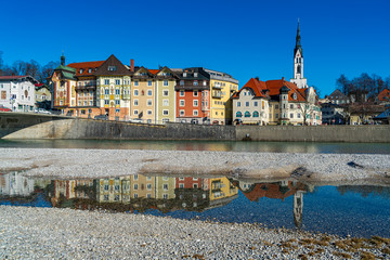 Skyline von Bad Tölz in Oberbayern