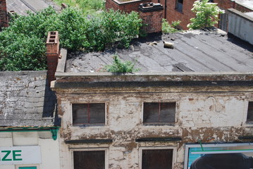 deralict building