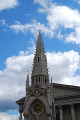 Fototapeta na wymiar church with spire
