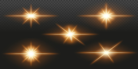 Collection of lens flare effects