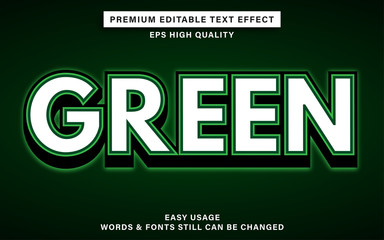 Green text effect