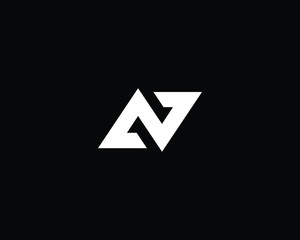 Creative and Minimalist Letter AV Logo Design Icon, Editable in Vector Format in Black and White Color - obrazy, fototapety, plakaty