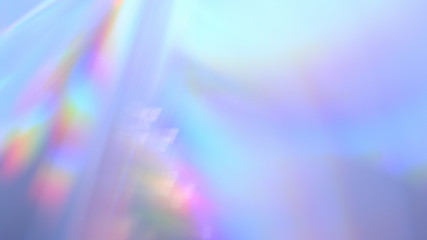 Transparent Rainbow Plastic or Glass. Holographic Rainbow foil