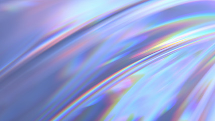 Transparent Rainbow Plastic or Glass. Holographic Rainbow foil