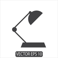Table Lamp icon, Vector Template