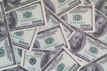 The texture of the banknotes of the American dollars.Business, Finance.