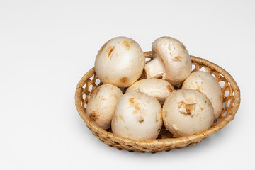Mushrooms in a bowl.