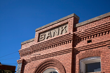 Vintage Bank Building Sign