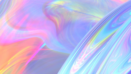 Transparent Rainbow Plastic or Glass. Holographic Rainbow foil