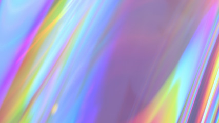 Transparent Rainbow Plastic or Glass. Holographic Rainbow foil