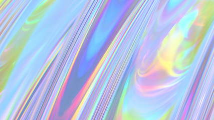 Transparent Rainbow Plastic or Glass. Holographic Rainbow foil