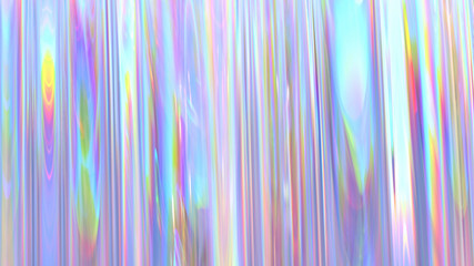 Transparent Rainbow Plastic or Glass. Holographic Rainbow foil