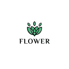 Logo vector flower