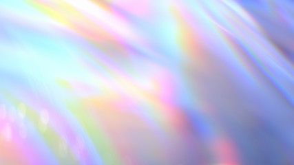 Transparent Rainbow Plastic or Glass. Holographic Rainbow foil