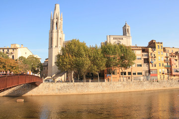 Saint Felix church in the gorgeous city of Girona, Catalonia, Spain