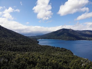 Lake between mountains