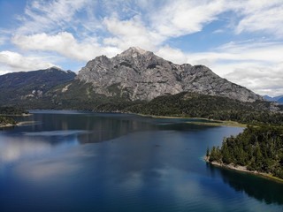 Fototapeta na wymiar Lake between mountains