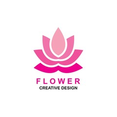 Beauty flowers icon logo design Template Vector