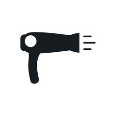 hairdryer icon template color editable. hair dryer symbol logo vector sign isolated on white background illustration for graphic and web design.
