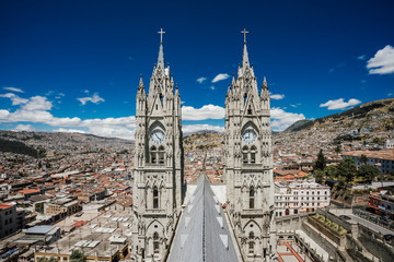 Fototapeta na wymiar Cityscape of Quito, Ecuador, South America