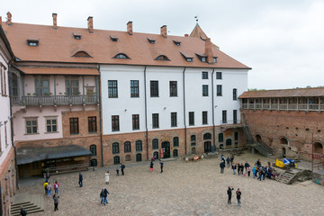 Belarus. Mir castle. Internal castle square