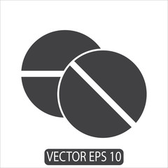 Pills, Capsule Icon, Vector Template